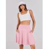 imageANRABESS Knee Length Skorts Skirts for Women 2025 Summer High Waisted Golf Tennis Skirt Casual Travel Builtin Shorts ClothesPink