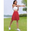 imageANRABESS Knee Length Skorts Skirts for Women 2025 Summer High Waisted Golf Tennis Skirt Casual Travel Builtin Shorts ClothesRed