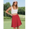imageANRABESS Knee Length Skorts Skirts for Women 2025 Summer High Waisted Golf Tennis Skirt Casual Travel Builtin Shorts ClothesRed