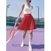 imageANRABESS Knee Length Skorts Skirts for Women 2025 Summer High Waisted Golf Tennis Skirt Casual Travel Builtin Shorts ClothesRed