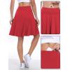 imageANRABESS Knee Length Skorts Skirts for Women 2025 Summer High Waisted Golf Tennis Skirt Casual Travel Builtin Shorts ClothesRed