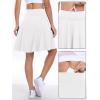imageANRABESS Knee Length Skorts Skirts for Women 2025 Summer High Waisted Golf Tennis Skirt Casual Travel Builtin Shorts ClothesWhite