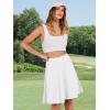 imageANRABESS Knee Length Skorts Skirts for Women 2025 Summer High Waisted Golf Tennis Skirt Casual Travel Builtin Shorts ClothesWhite