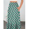 imageANRABESS Maxi Skirts for Women 2025 Summer Boho Long Flowy Floral Elastic High Waist Skirt Casual Travel Skirt with PocketsGreen