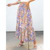 imageANRABESS Maxi Skirts for Women 2025 Summer Boho Long Flowy Floral Elastic High Waist Skirt Casual Travel Skirt with PocketsMulticolored Floral