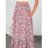 imageANRABESS Maxi Skirts for Women 2025 Summer Boho Long Flowy Floral Elastic High Waist Skirt Casual Travel Skirt with PocketsPink Floral
