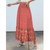 imageANRABESS Maxi Skirts for Women 2025 Summer Boho Long Flowy Floral Elastic High Waist Skirt Casual Travel Skirt with PocketsRed Blue Floral