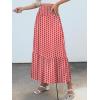 imageANRABESS Maxi Skirts for Women 2025 Summer Boho Long Flowy Floral Elastic High Waist Skirt Casual Travel Skirt with PocketsRed Floral