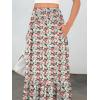 imageANRABESS Maxi Skirts for Women 2025 Summer Boho Long Flowy Floral Elastic High Waist Skirt Casual Travel Skirt with PocketsWhite Pink Floral