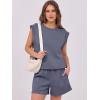 imageANRABESS Two Piece Sets for Women 2025 Summer Short Lounge Set Casual Beach Vacation Outfits Spring Sweatsuits TracksuitDeep Grey