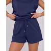 imageANRABESS Two Piece Sets for Women 2025 Summer Short Lounge Set Casual Beach Vacation Outfits Spring Sweatsuits TracksuitNavy Blue