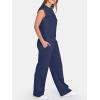 imageANRABESS Two Piece Sets for Women Summer Sleeveless Sweatsuits Wide Leg Casual Lounge Set Matching Vacation Travel OutfitsNavy Blue