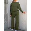 imageANRABESS Women 2 Piece Set Long Sleeve Sweatsuit Sweatpants Tracksuit Sweat Casual Matching 2025 Travel Fall Trendy OutfitsArmy Green