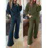 imageANRABESS Women 2 Piece Set Long Sleeve Sweatsuit Sweatpants Tracksuit Sweat Casual Matching 2025 Travel Fall Trendy OutfitsArmy Green