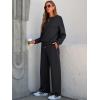 imageANRABESS Women 2 Piece Set Long Sleeve Sweatsuit Sweatpants Tracksuit Sweat Casual Matching 2025 Travel Fall Trendy OutfitsBlack