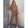 imageANRABESS Women 2 Piece Set Long Sleeve Sweatsuit Sweatpants Tracksuit Sweat Casual Matching 2025 Travel Fall Trendy OutfitsBrown