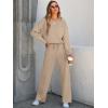 imageANRABESS Women 2 Piece Set Long Sleeve Sweatsuit Sweatpants Tracksuit Sweat Casual Matching 2025 Travel Fall Trendy OutfitsKhaki