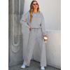 imageANRABESS Women 2 Piece Set Long Sleeve Sweatsuit Sweatpants Tracksuit Sweat Casual Matching 2025 Travel Fall Trendy OutfitsLight Grey
