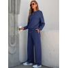 imageANRABESS Women 2 Piece Set Long Sleeve Sweatsuit Sweatpants Tracksuit Sweat Casual Matching 2025 Travel Fall Trendy OutfitsNavy Blue