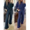 imageANRABESS Women 2 Piece Set Long Sleeve Sweatsuit Sweatpants Tracksuit Sweat Casual Matching 2025 Travel Fall Trendy OutfitsNavy Blue