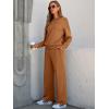 imageANRABESS Women 2 Piece Set Long Sleeve Sweatsuit Sweatpants Tracksuit Sweat Casual Matching 2025 Travel Fall Trendy OutfitsRust