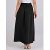 imageANRABESS Women ALine Pleated High Waist Maxi Skirt Full Ankle Length Flowy Swing Elegant Dressy Casual Work Long SkirtsBlack