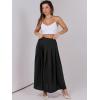imageANRABESS Women ALine Pleated High Waist Maxi Skirt Full Ankle Length Flowy Swing Elegant Dressy Casual Work Long SkirtsBlack