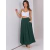 imageANRABESS Women ALine Pleated High Waist Maxi Skirt Full Ankle Length Flowy Swing Elegant Dressy Casual Work Long SkirtsGreen