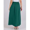 imageANRABESS Women ALine Pleated High Waist Maxi Skirt Full Ankle Length Flowy Swing Elegant Dressy Casual Work Long SkirtsLake Green