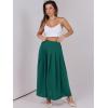 imageANRABESS Women ALine Pleated High Waist Maxi Skirt Full Ankle Length Flowy Swing Elegant Dressy Casual Work Long SkirtsLake Green