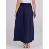 imageANRABESS Women ALine Pleated High Waist Maxi Skirt Full Ankle Length Flowy Swing Elegant Dressy Casual Work Long SkirtsNavy Blue