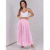 imageANRABESS Women ALine Pleated High Waist Maxi Skirt Full Ankle Length Flowy Swing Elegant Dressy Casual Work Long SkirtsPink