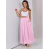 imageANRABESS Women ALine Pleated High Waist Maxi Skirt Full Ankle Length Flowy Swing Elegant Dressy Casual Work Long SkirtsPink