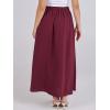 imageANRABESS Women ALine Pleated High Waist Maxi Skirt Full Ankle Length Flowy Swing Elegant Dressy Casual Work Long SkirtsRed