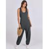 imageANRABESS Women Overalls Jumpsuits Loose Casual Dressy Sleeveless Baggy Harem Pants Romper Jumpers 2025 Trendy Summer OutfitsDark Grey