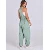 imageANRABESS Women Overalls Jumpsuits Loose Casual Dressy Sleeveless Baggy Harem Pants Romper Jumpers 2025 Trendy Summer OutfitsGrey Green
