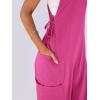 imageANRABESS Women Overalls Jumpsuits Loose Casual Dressy Sleeveless Baggy Harem Pants Romper Jumpers 2025 Trendy Summer OutfitsHot Pink