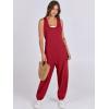 imageANRABESS Women Overalls Jumpsuits Loose Casual Dressy Sleeveless Baggy Harem Pants Romper Jumpers 2025 Trendy Summer OutfitsRed