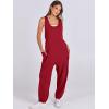 imageANRABESS Women Overalls Jumpsuits Loose Casual Dressy Sleeveless Baggy Harem Pants Romper Jumpers 2025 Trendy Summer OutfitsRed