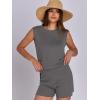 imageANRABESS Women Summer 2 Piece Outfits Sleeveless Knit Sweater Top ampamp Shorts Soft Lounge Sets Travel Beach 2025 Spring ClothesDark Grey