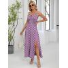 imageANRABESS Women Summer Maxi Dress 2025 Square Neck Sleeveless Casual Boho Floral High Waist Slit Travel Vacation SundressFloral Purple