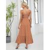 imageANRABESS Women Summer Maxi Dress 2025 Square Neck Sleeveless Casual Boho Floral High Waist Slit Travel Vacation SundressPrint Orange