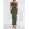 imageANRABESS Women Summer One Shoulder Sleeveless Maxi Dress Cutout Sexy Bodycon Semi Formal Dinner Date Vacation DressesArmy Green