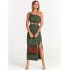 imageANRABESS Women Summer One Shoulder Sleeveless Maxi Dress Cutout Sexy Bodycon Semi Formal Dinner Date Vacation DressesArmy Green