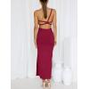 imageANRABESS Women Summer One Shoulder Sleeveless Maxi Dress Cutout Sexy Bodycon Semi Formal Dinner Date Vacation DressesBurgundy