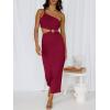 imageANRABESS Women Summer One Shoulder Sleeveless Maxi Dress Cutout Sexy Bodycon Semi Formal Dinner Date Vacation DressesBurgundy