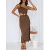 imageANRABESS Women Summer One Shoulder Sleeveless Maxi Dress Cutout Sexy Bodycon Semi Formal Dinner Date Vacation DressesCoffee