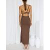 imageANRABESS Women Summer One Shoulder Sleeveless Maxi Dress Cutout Sexy Bodycon Semi Formal Dinner Date Vacation DressesCoffee