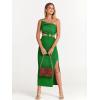 imageANRABESS Women Summer One Shoulder Sleeveless Maxi Dress Cutout Sexy Bodycon Semi Formal Dinner Date Vacation DressesGrass