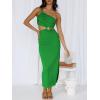 imageANRABESS Women Summer One Shoulder Sleeveless Maxi Dress Cutout Sexy Bodycon Semi Formal Dinner Date Vacation DressesGrass